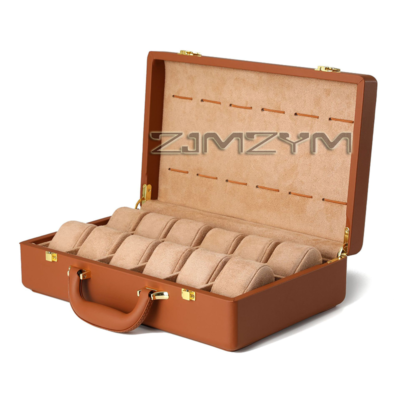 Watch Display Box - صندوق ساعات بـ 12 فتحة، حقيبة