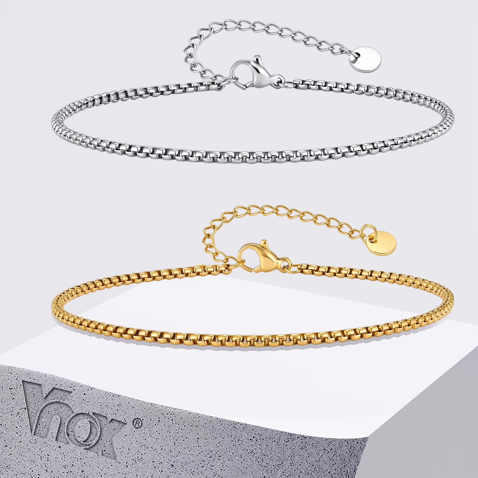 سلسلة كاحل من الفولاذ المقاوم  - مراجعة Jc Jewelry & Watches Photos وسعره