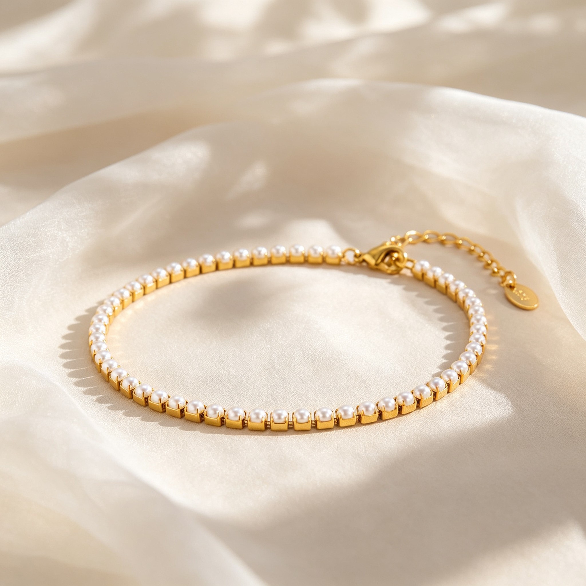 سوار كاحل أنيق مزخرف باللؤلؤ ا - مراجعة Jc Jewelry & Watches Photos وسعره