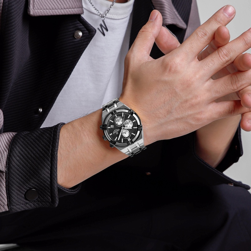 ساعة يد رجالية كرونوغراف كوارت - مراجعة Jewelry For Watches وسعره
